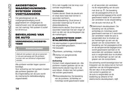 2026 Fiat Doblò Owner's Manual | Dutch