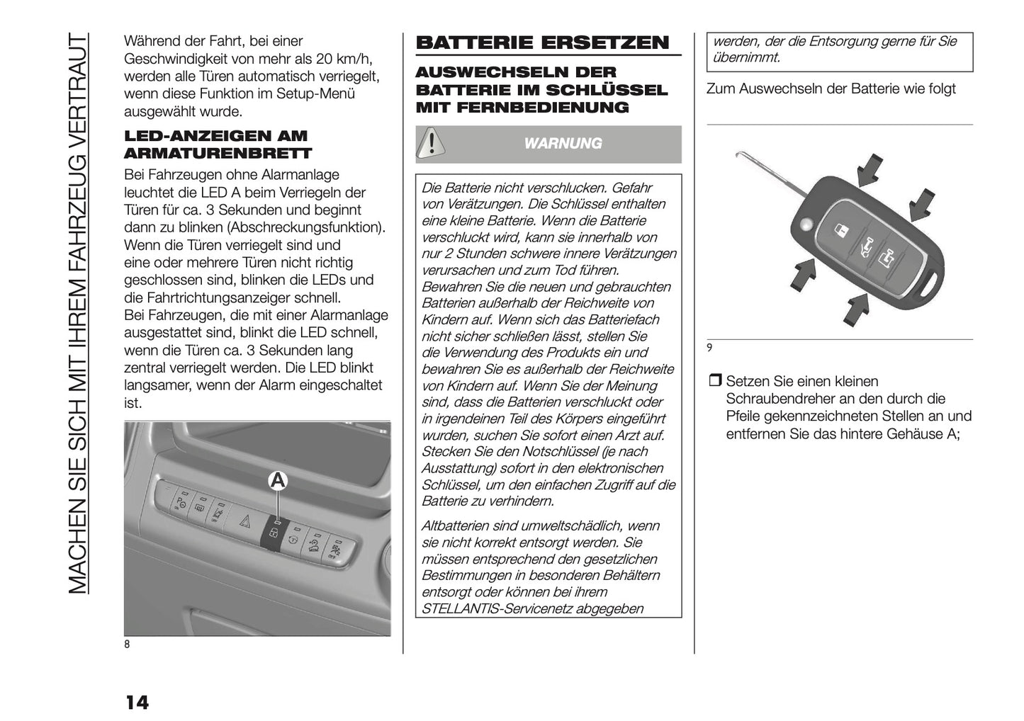 2025-2026 Fiat Ducato Bedienungsanleitung | Deutsch