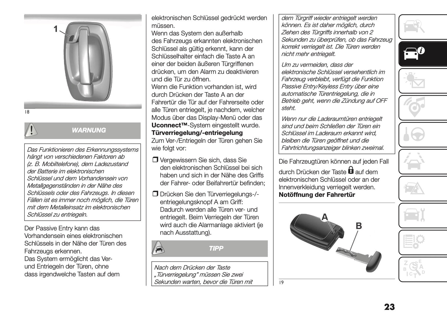2025-2026 Fiat Ducato Bedienungsanleitung | Deutsch