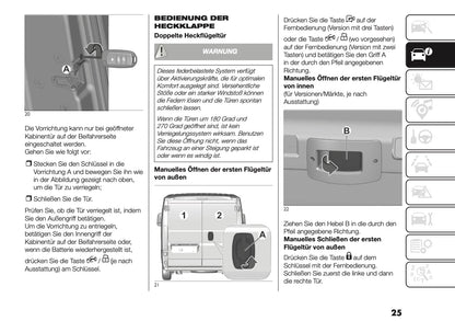 2025-2026 Fiat Ducato Bedienungsanleitung | Deutsch