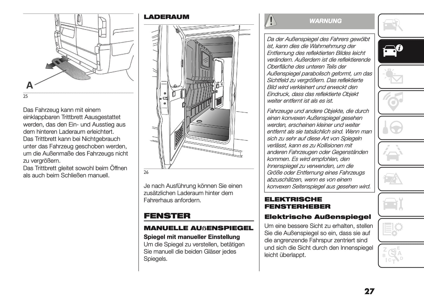 2025-2026 Fiat Ducato Bedienungsanleitung | Deutsch