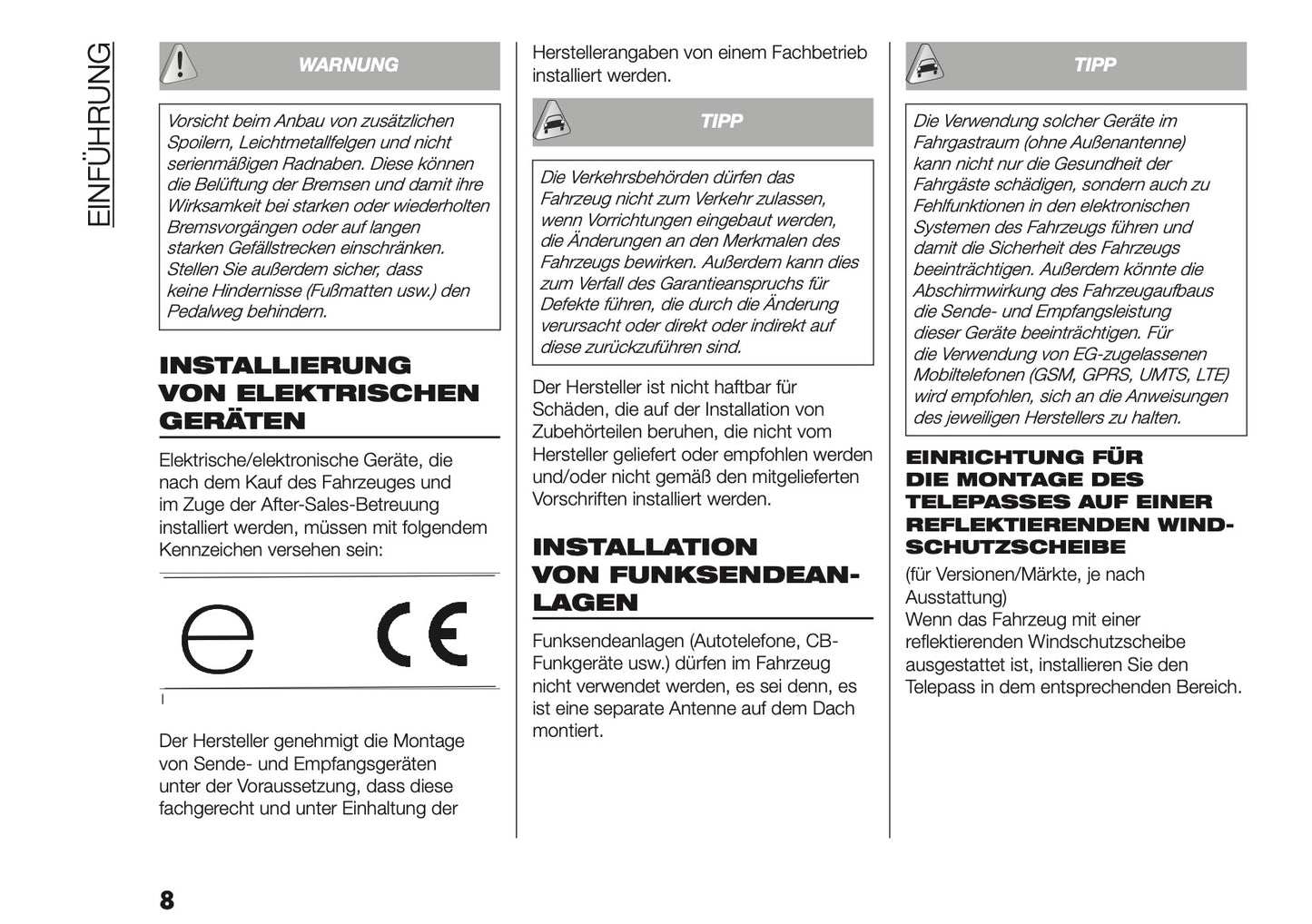 2025-2026 Fiat Ducato Bedienungsanleitung | Deutsch