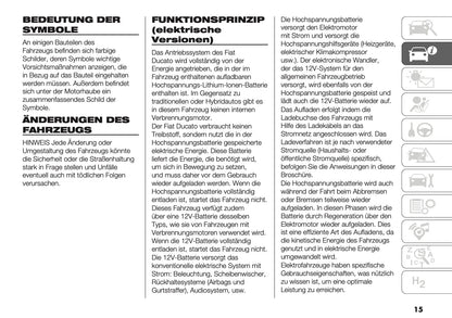 2025 Fiat Ducato Bedienungsanleitung | Deutsch