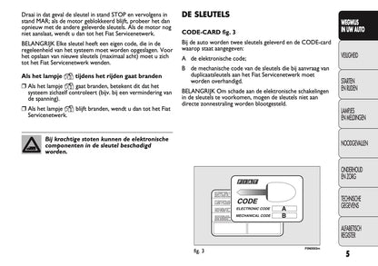 2010-2011 Fiat Ducato Owner's Manual | Dutch