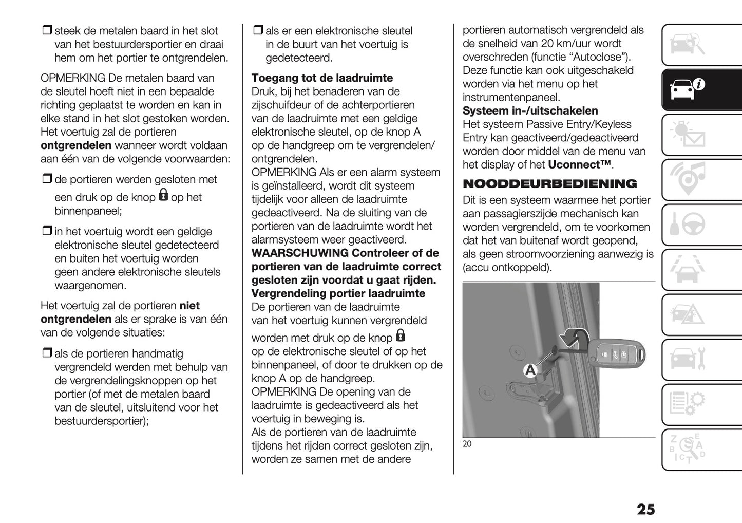 2025-2026 Fiat Ducato Owner's Manual | Dutch