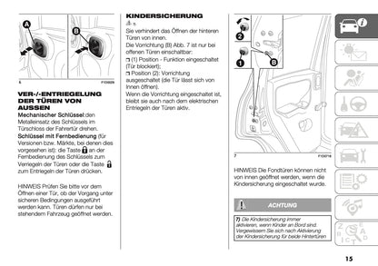 2026 Fiat Panda/Pandina Bedienungsanleitung | Deutsch