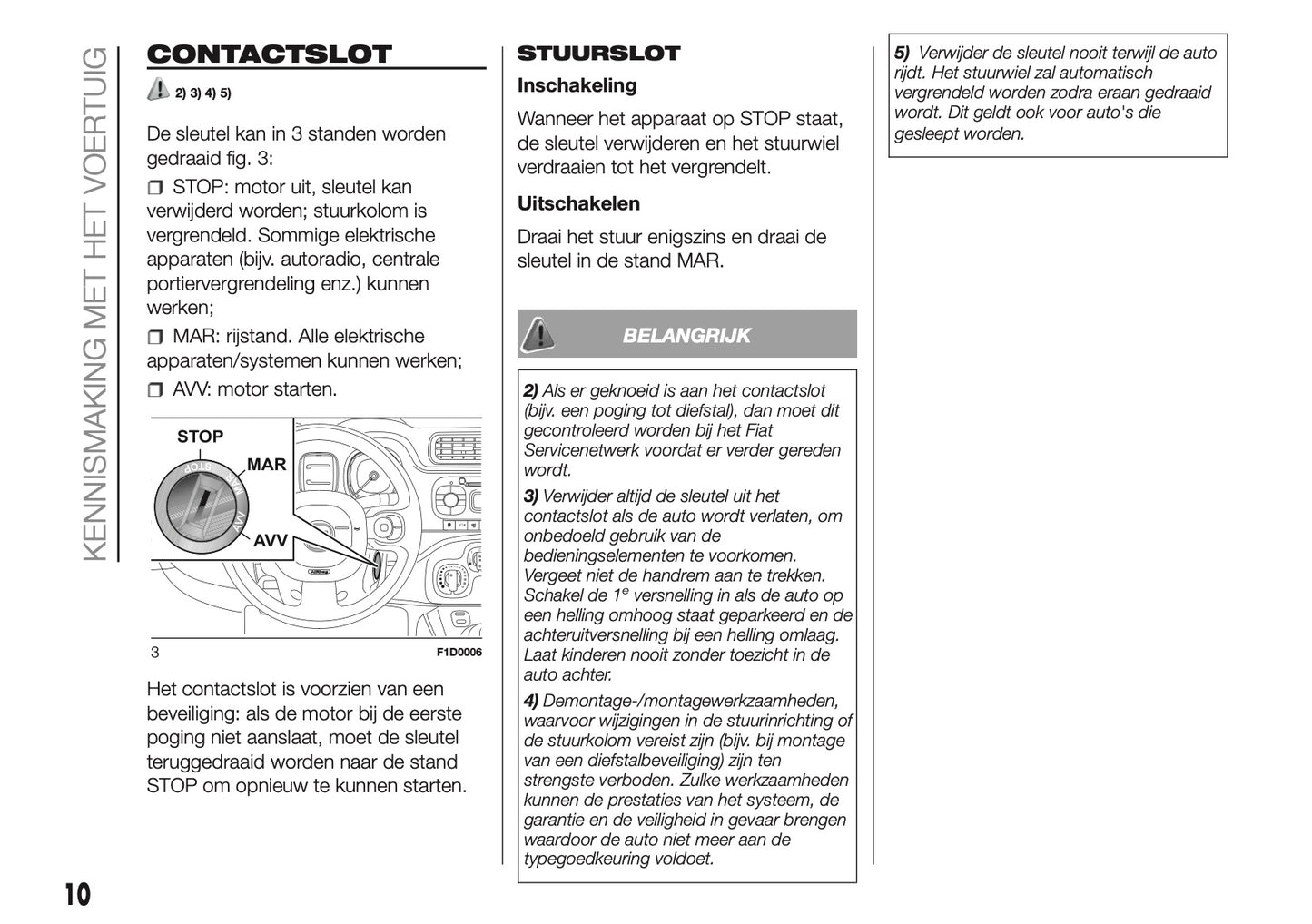 2018-2019 Fiat Panda Owner's Manual | Dutch