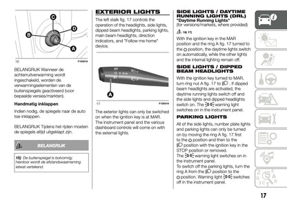 2018-2019 Fiat Panda Owner's Manual | Dutch