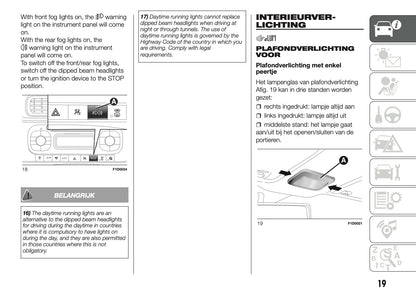 2018-2019 Fiat Panda Owner's Manual | Dutch