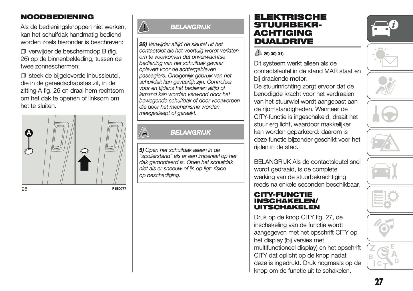 2017 Fiat Punto Easy Owner's Manual | Dutch