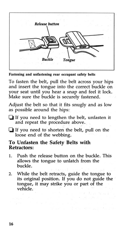 1993 Ford Bronco Owner's Manual | English