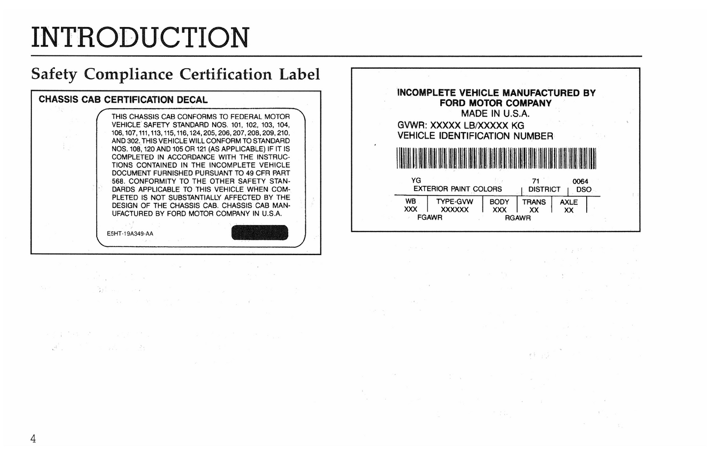 1996 Ford F&B Series Diesel Owner's Manual | English