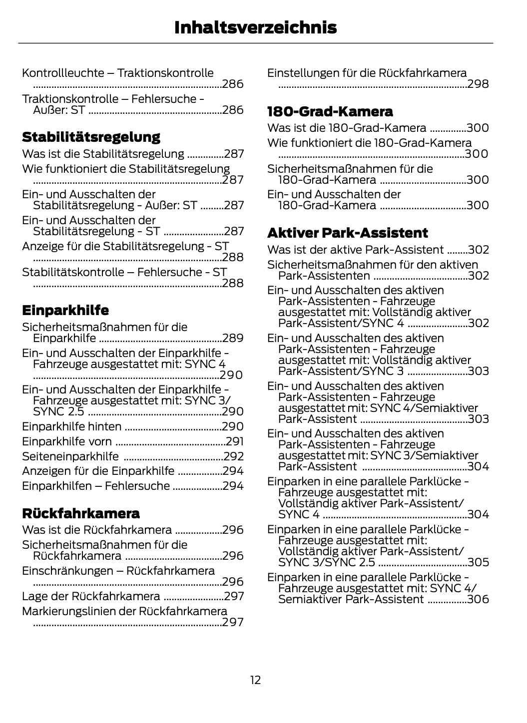 2023-2024 Ford Focus Owner's Manual | German