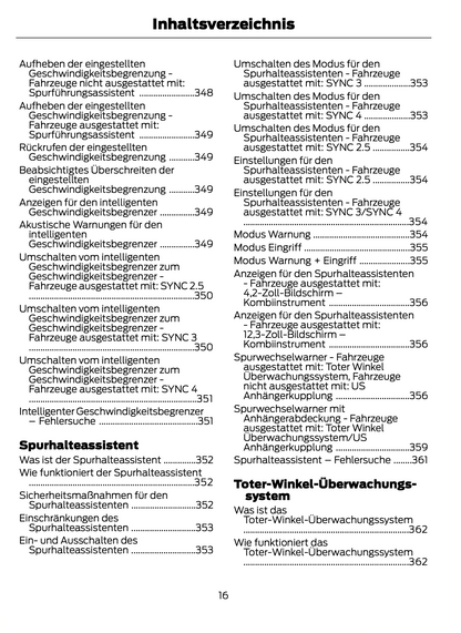 2023-2024 Ford Focus Owner's Manual | German