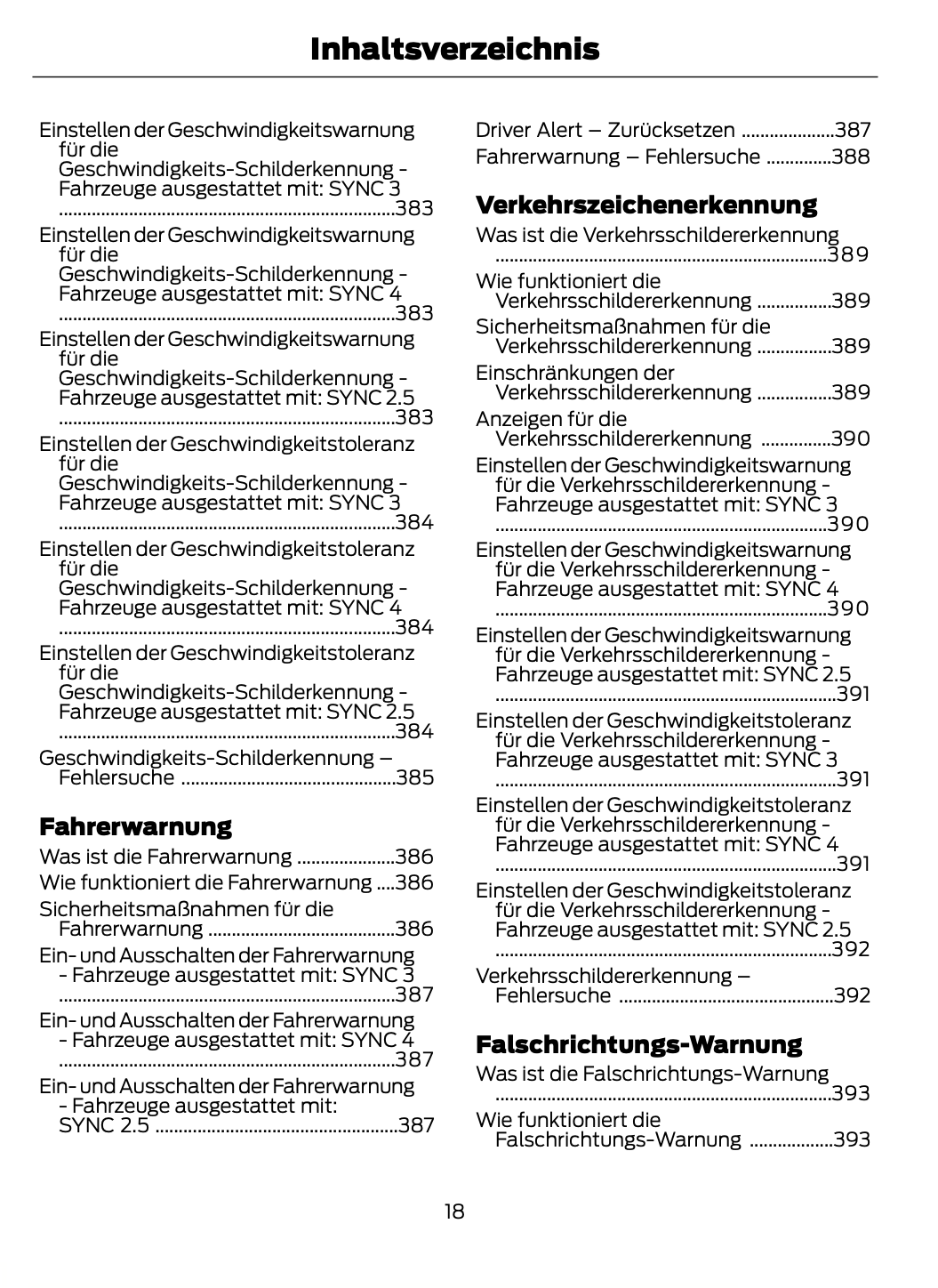 2023-2024 Ford Focus Owner's Manual | German