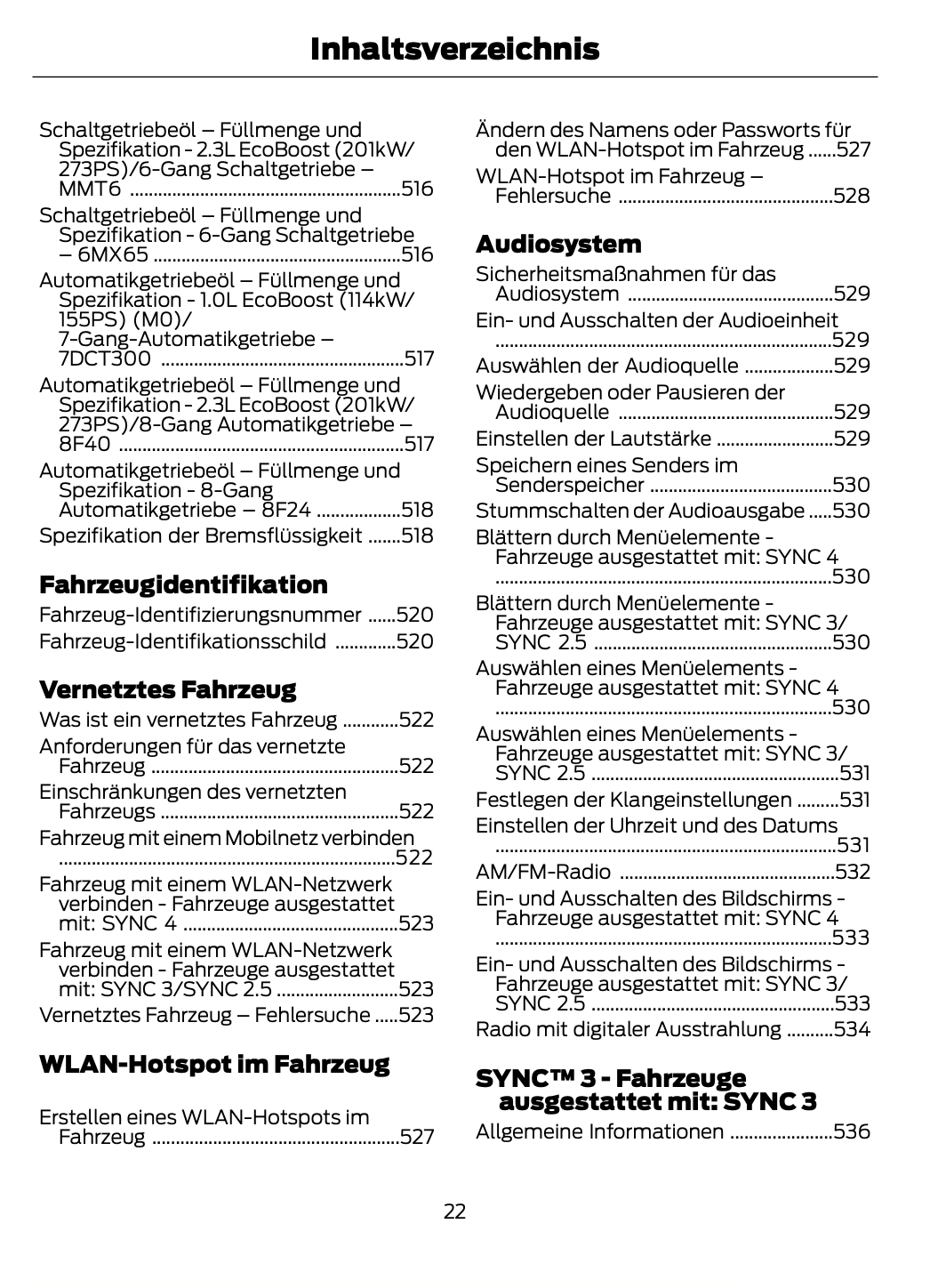 2023-2024 Ford Focus Bedienungsanleitung | Deutsch