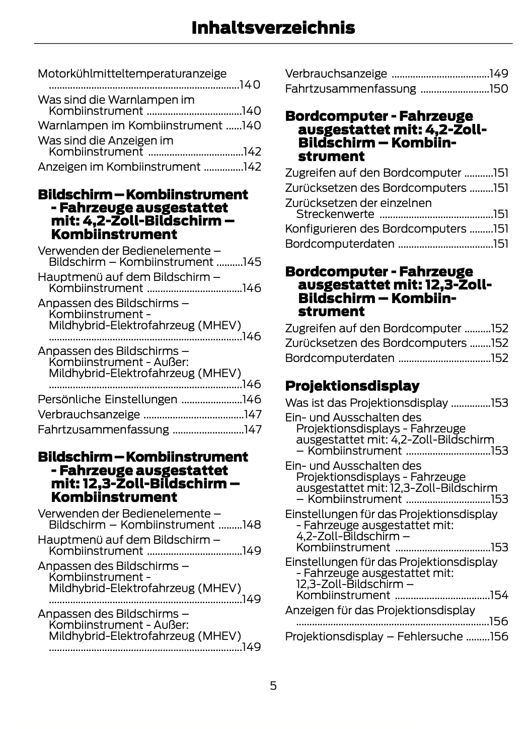 2023-2024 Ford Focus Bedienungsanleitung | Deutsch