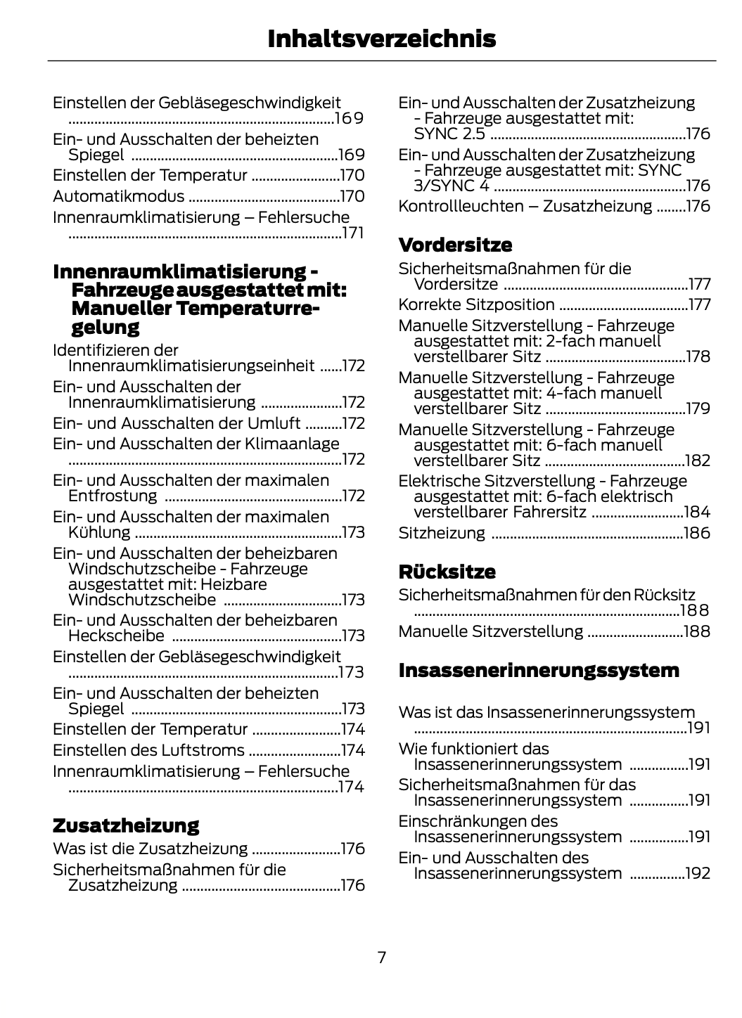 2023-2024 Ford Focus Bedienungsanleitung | Deutsch