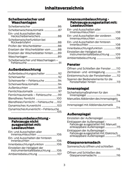 2024 Ford Focus Bedienungsanleitung | Deutsch