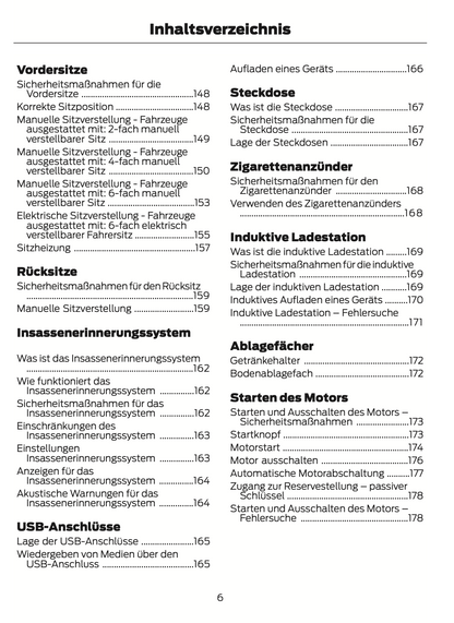 2024 Ford Focus Bedienungsanleitung | Deutsch