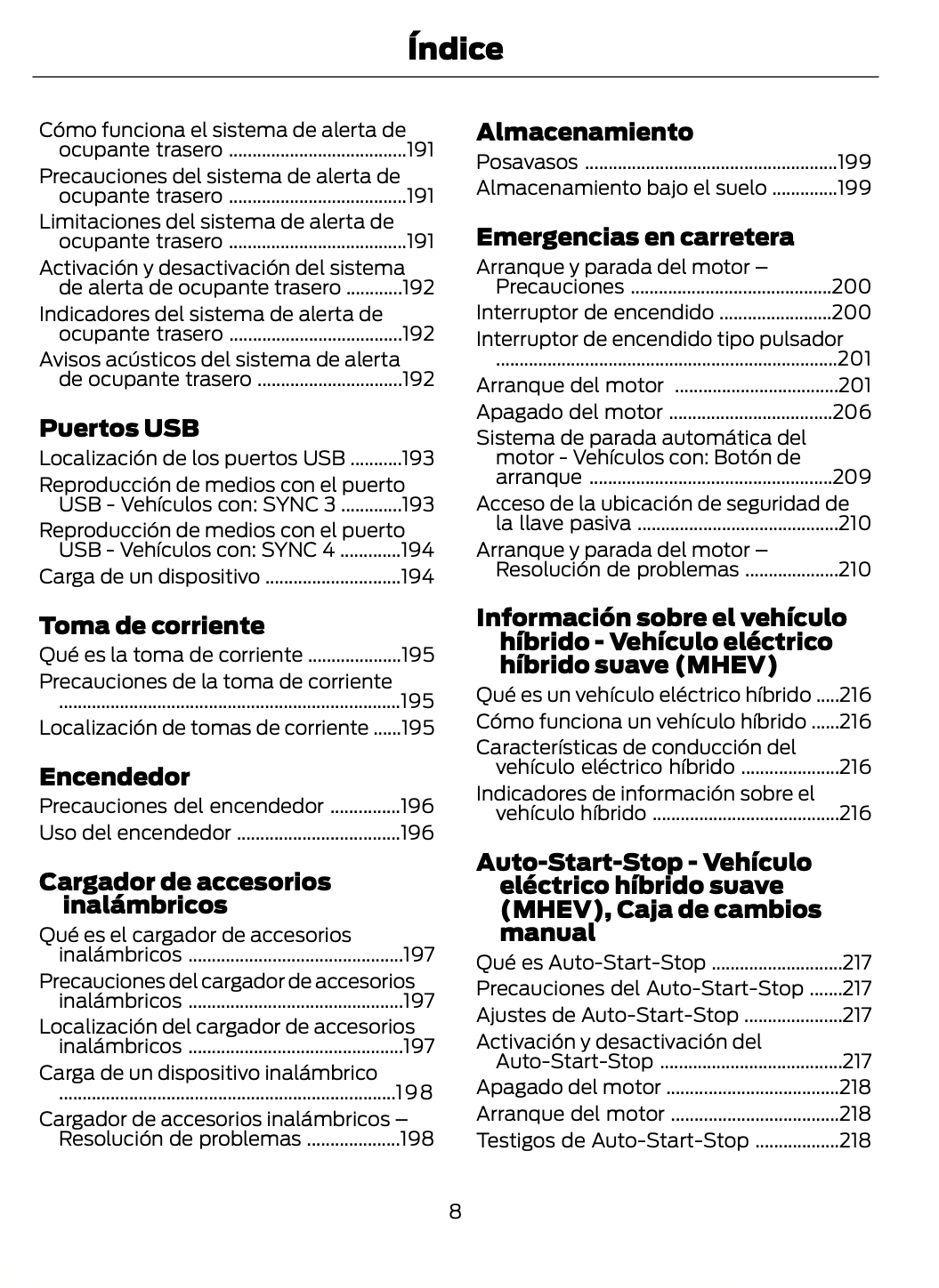 2023-2024 Ford Focus Owner's Manual | Spanish