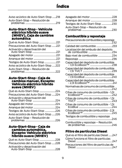 2023-2024 Ford Focus Owner's Manual | Spanish