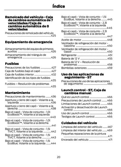 2023-2024 Ford Focus Owner's Manual | Spanish