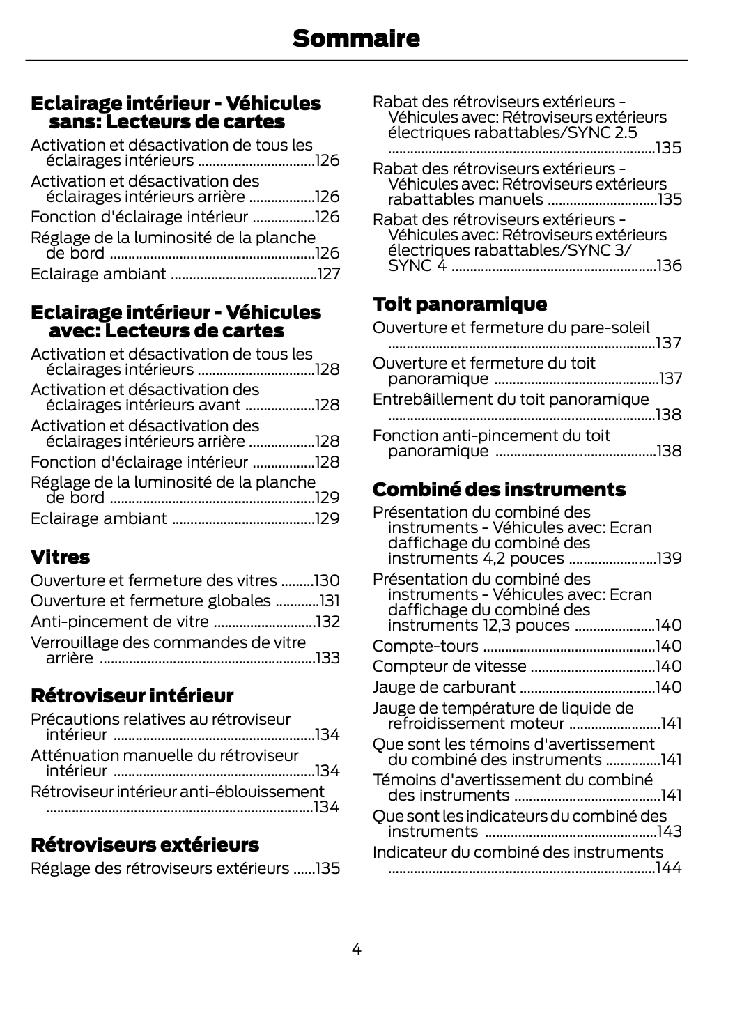 2023-2024 Ford Focus Owner's Manual | French