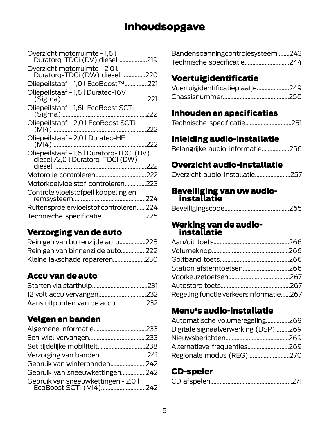 2013-2014 Ford Focus Owner's Manual | Dutch