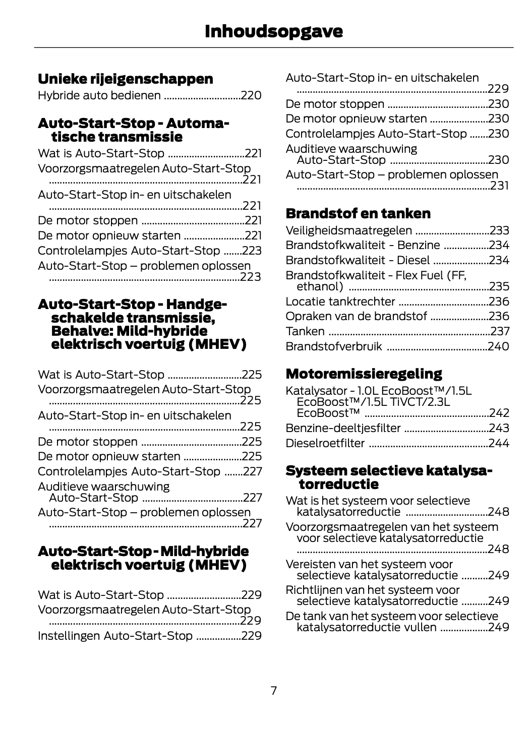 2021 Ford Focus Owner's Manual | Dutch