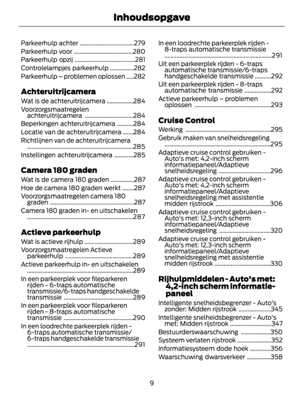 2021 Ford Focus Owner's Manual | Dutch