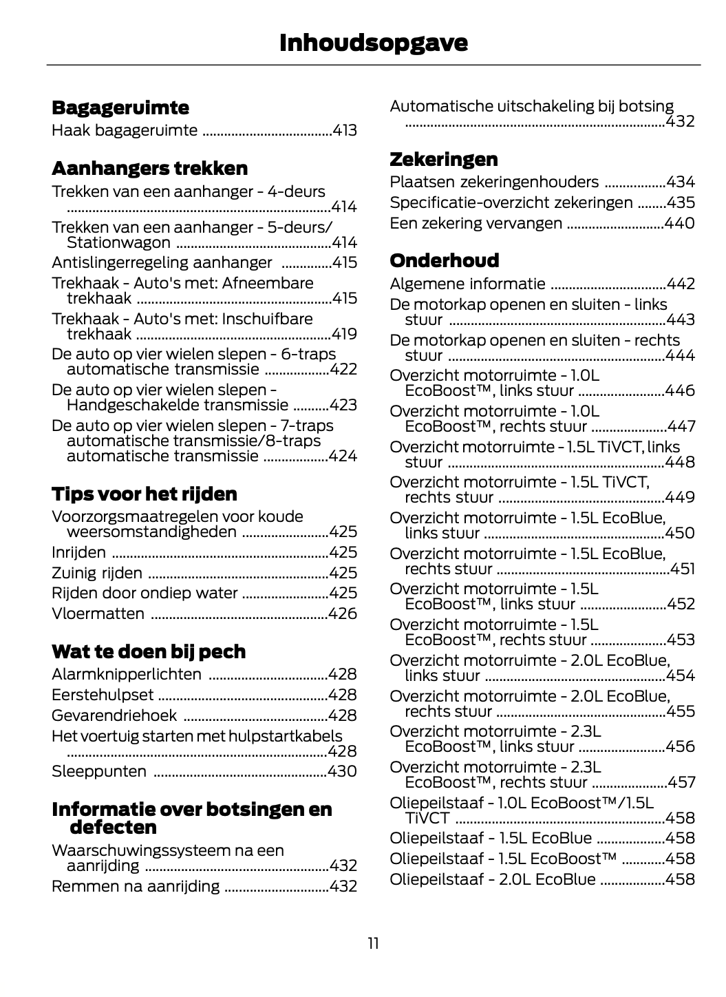 2021 Ford Focus Owner's Manual | Dutch