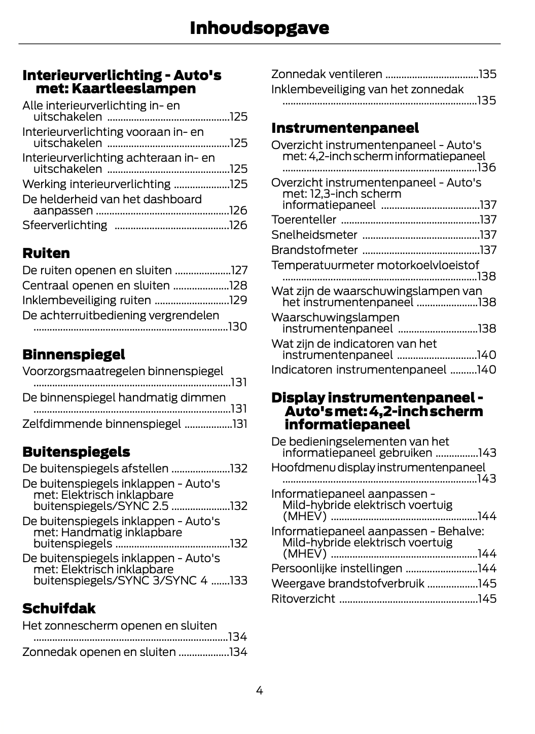 2023-2024 Ford Focus Owner's Manual | Dutch