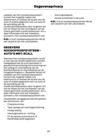 2024-2025 Ford Focus Owner's Manual | Dutch