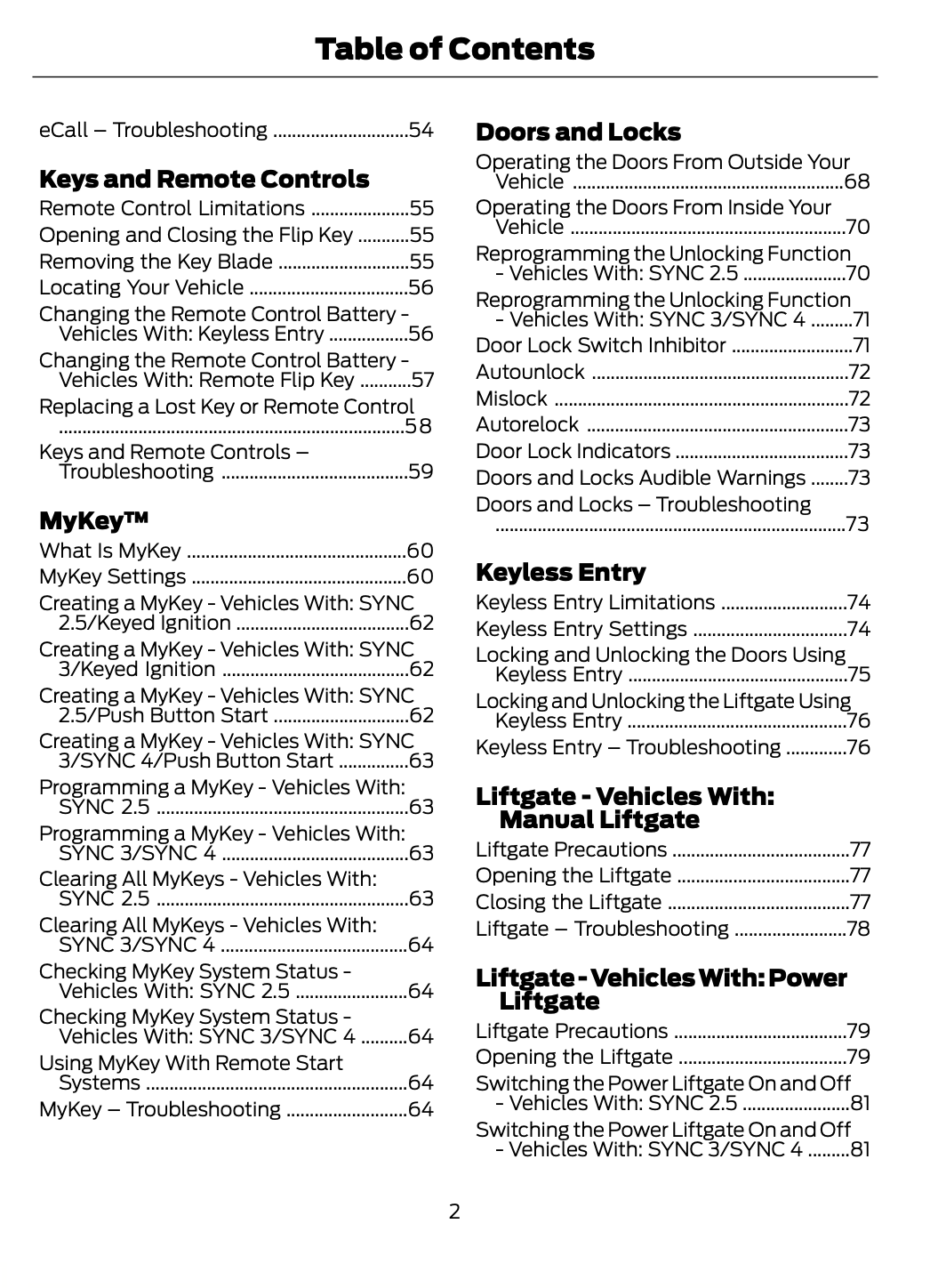 2023-2024 Ford Focus Owner's Manual | English