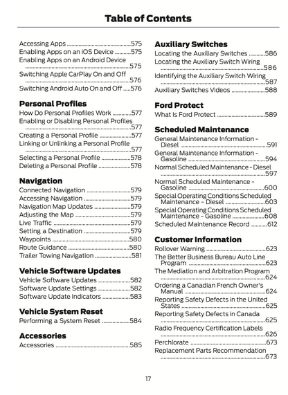 2023 Ford F-Series Super Duty Owner's Manual | English