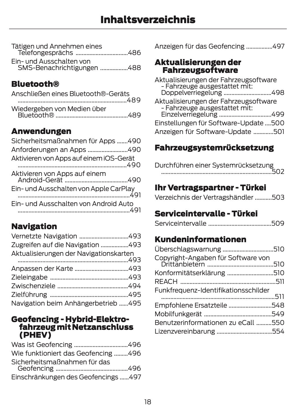 2024-2025 Ford Kuga Owner's Manual | German