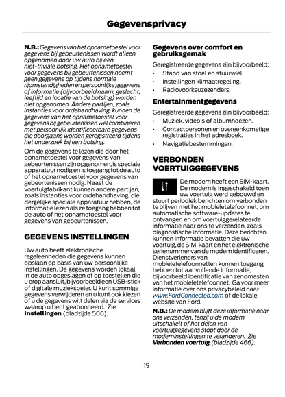 2021-2022 Ford Kuga Owner's Manual | Dutch