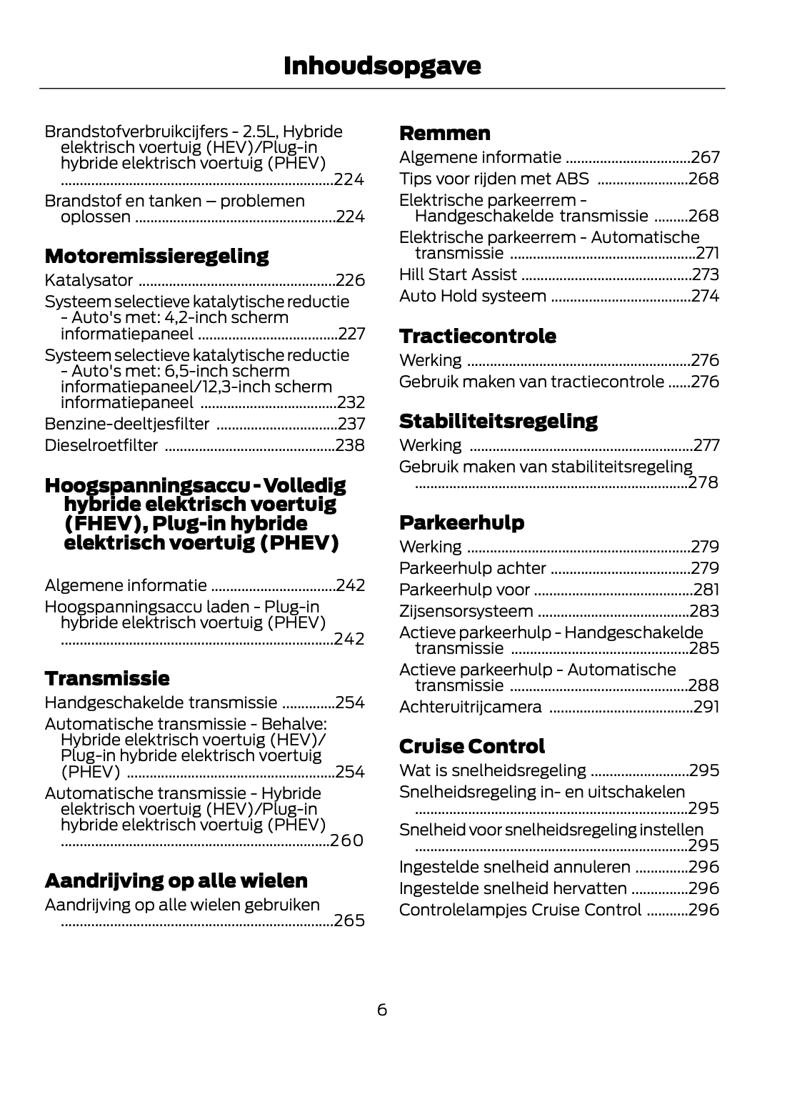 2021-2022 Ford Kuga Owner's Manual | Dutch