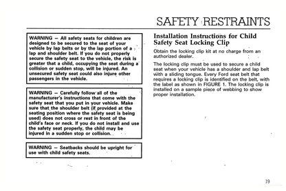 1994 Ford L-Series Owner's Manual | English