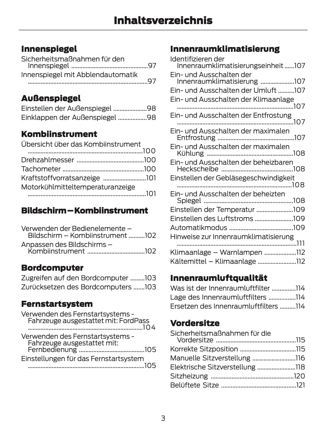 2024-2025 Ford Mustang Bedienungsanleitung | Deutsch