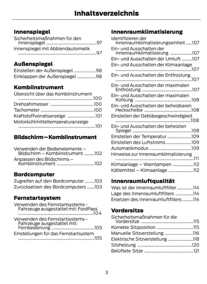 2024-2025 Ford Mustang Bedienungsanleitung | Deutsch