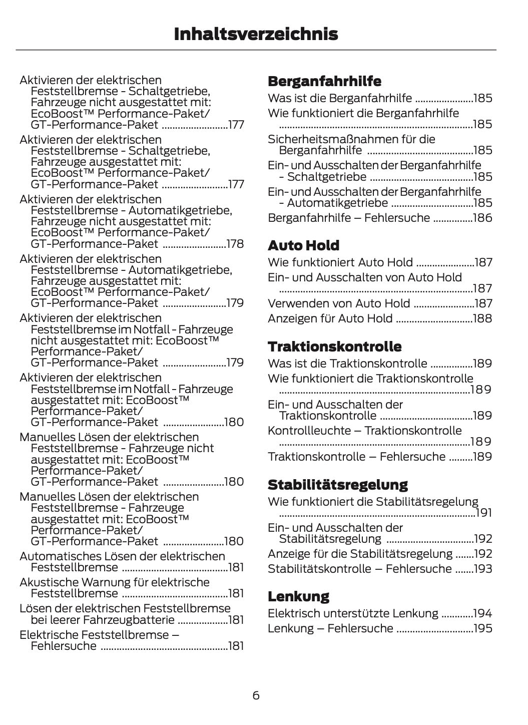 2024-2025 Ford Mustang Bedienungsanleitung | Deutsch