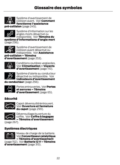 2025-2026 Ford Mustang Owner's Manual | French