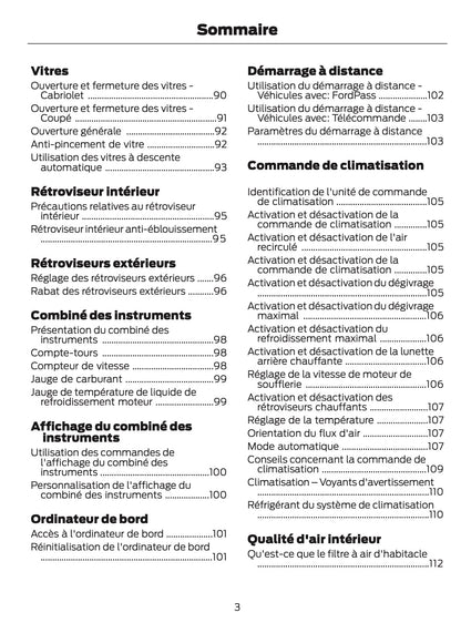 2025-2026 Ford Mustang Owner's Manual | French