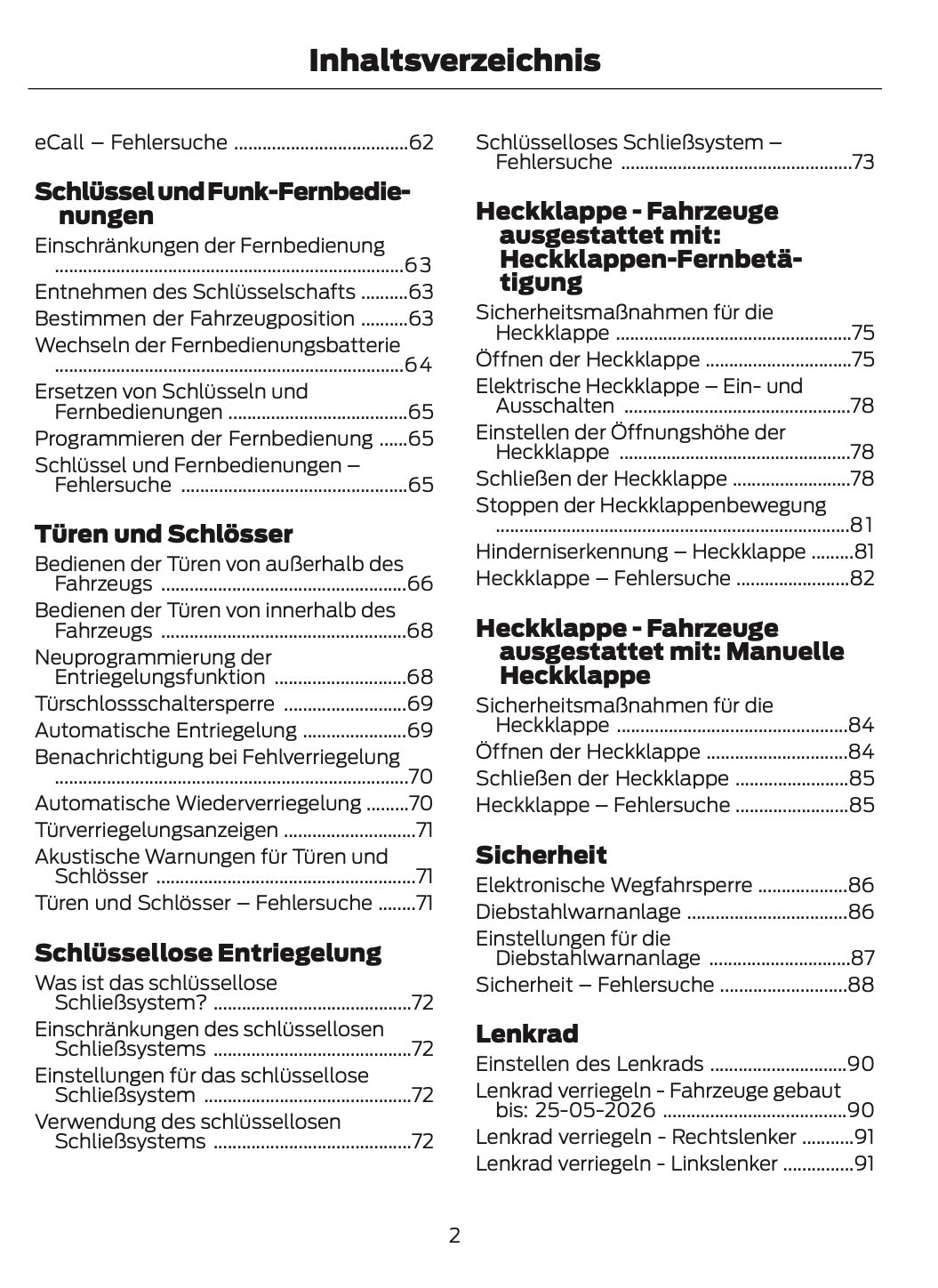 2026 Ford Puma Owner's Manual | German