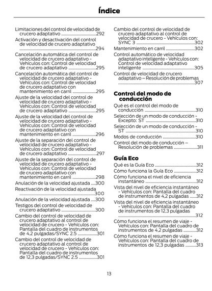 2023-2024 Ford Puma Owner's Manual | Spanish