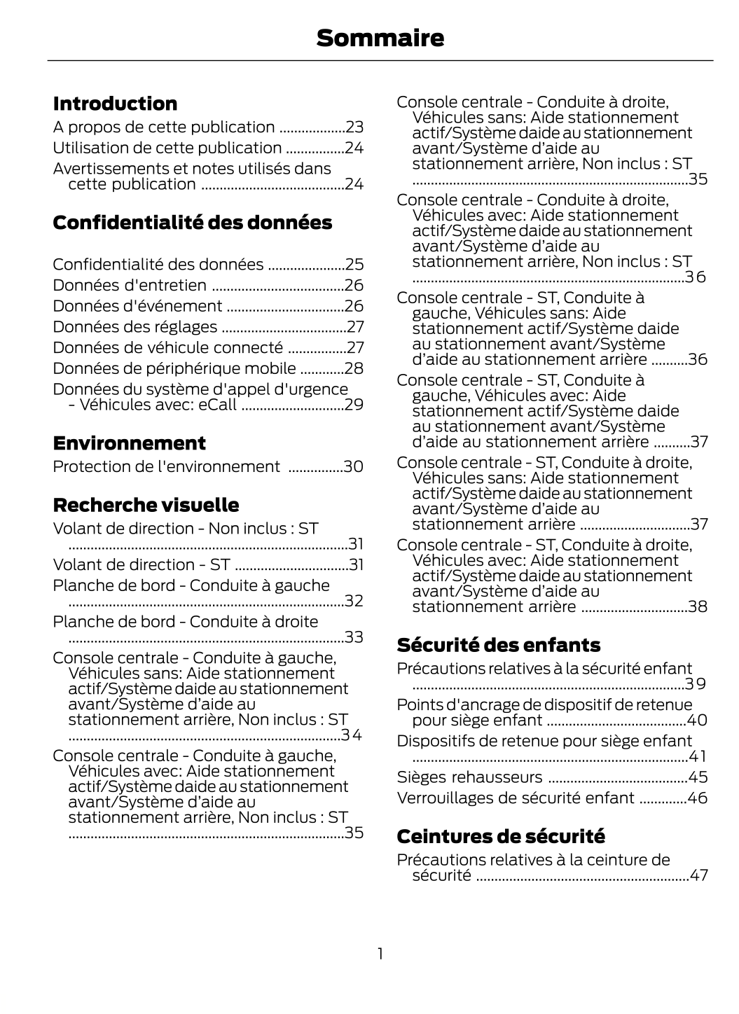 2023-2024 Ford Puma Owner's Manual | French