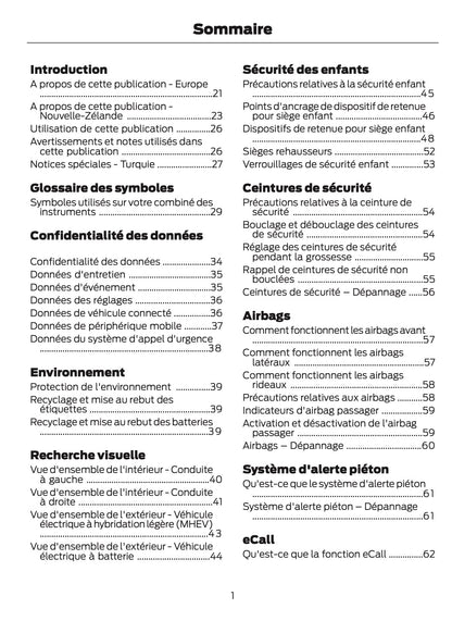 2026 Ford Puma Owner's Manual | French