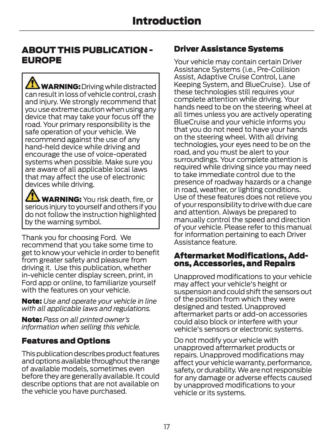 2026 Ford Puma Owner's Manual | English